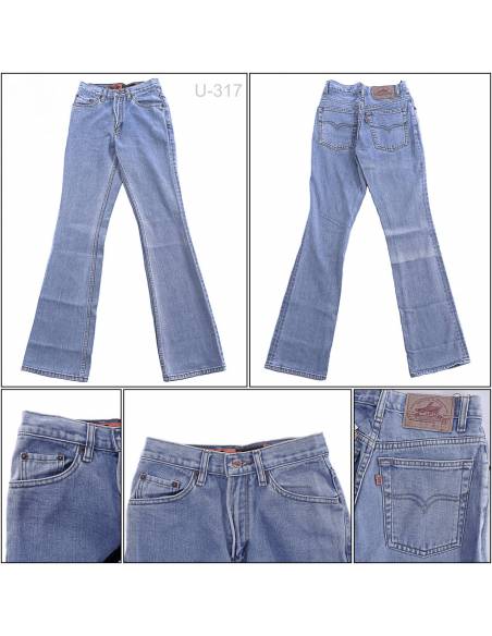 Celana Panjang Jeans Cutbray Cowok Lea 27-28
