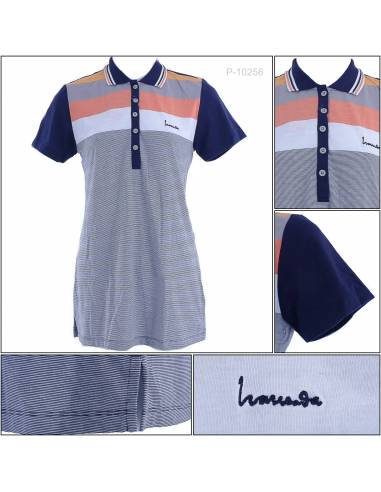 Kaos Kerah Cewek Lengan Pendek Hassenda L