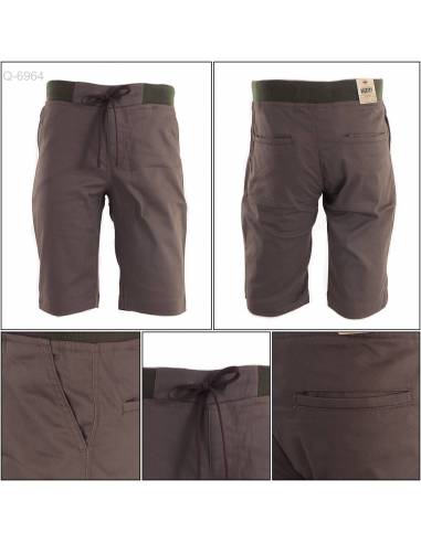 Celana Pendek Cowok Rib Kolor Rock Sky M-XXL