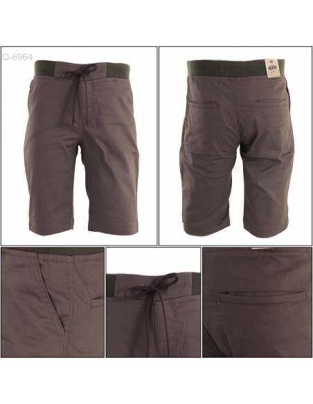 Celana Pendek Cowok Rib Kolor Rock Sky M-XXL