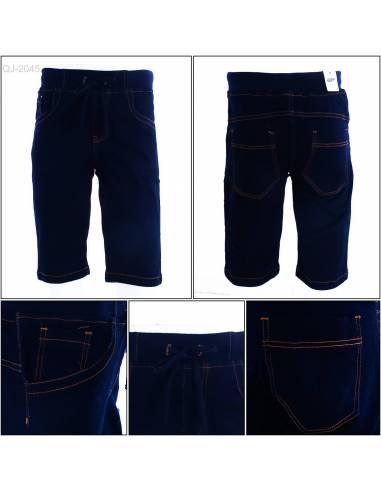 Celana Pendek Jeans Cowok Rib Kolor Rock Sky M-2XL