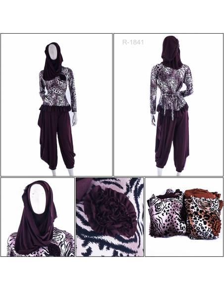 One Set/Setelan Long Dress Cewek Lengan Panjang Artha Estuary