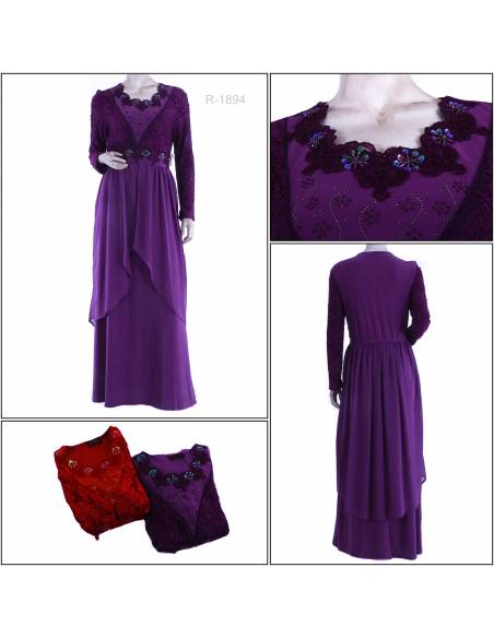 Dress Panjang Cewek Lengan Panjang Beauty All Size