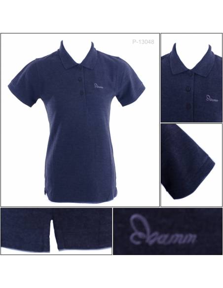 Kaos Kerah Cewek Lengan Pendek Mamm M-Xl