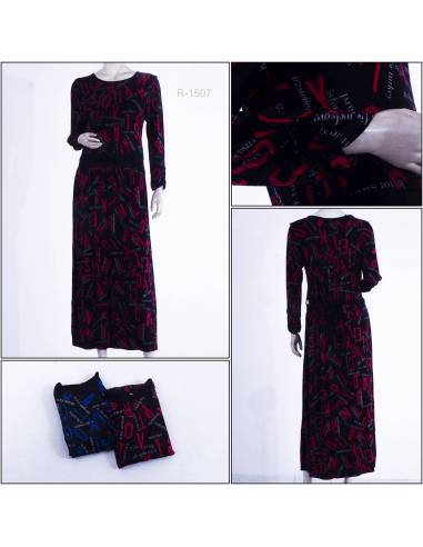 Dress Panjang Cewek Lengan Panjang Nie Nie XL