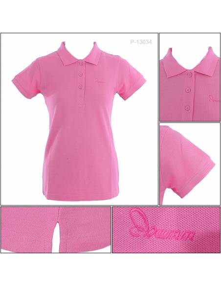 Kaos Kerah Cewek Lengan Pendek Mamm S-XL