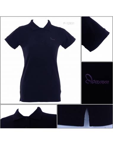 Kaos Kerah Cewek Lengan Pendek Mamm S-XL