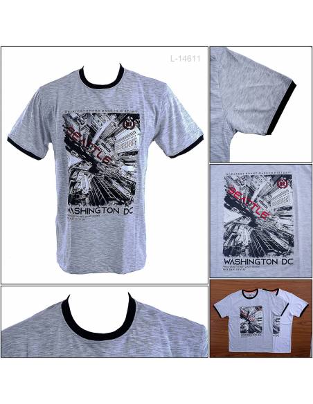 Kaos Oblong Cowok Lengan Pendek Maxmillian M-XL