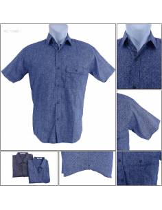 Kemeja Cowok Regular Lengan Pendek Faver M-XL