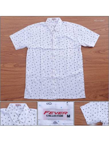 Kemeja Cowok Regular Lengan Pendek Fever M-XL