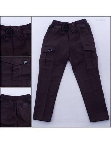 Celana Panjang Katun Anak Cowok Rib Kolor Gazr...