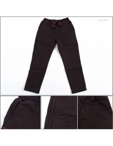 Celana Panjang Katun Anak Cowok Rib Kolor Gazr...