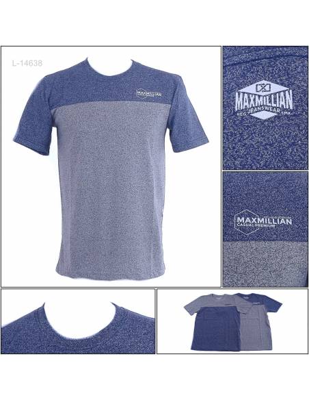 Kaos Oblong Cowok Lengan Pendek Maxmillian M-XL