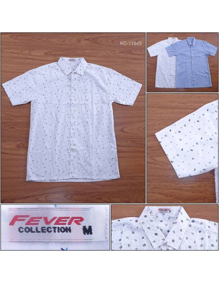 Kemeja Cowok Regular Lengan Pendek Fever M-XL