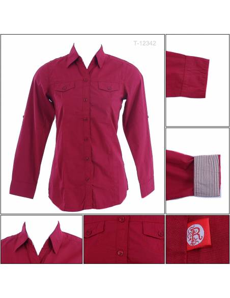Atasan Cewek Lengan Panjang Red Up M-XL
