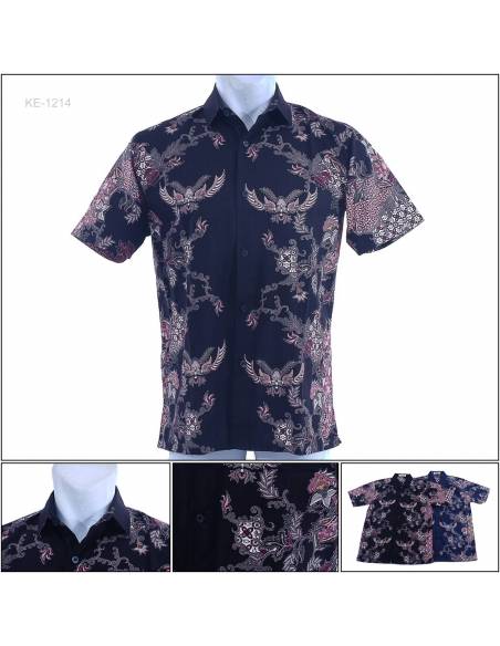 Kemeja Batik Cowok Regular Lengan Pendek Fever M-XL