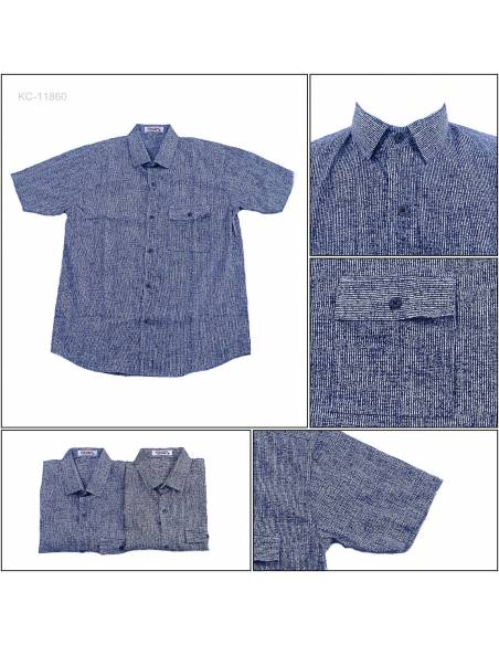 Kemeja Cowok Regular Lengan Pendek Fever M-XL