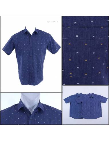 Kemeja Cowok Regular Lengan Pendek Fever M-XL