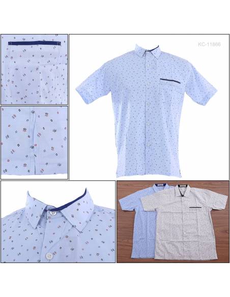 Kemeja Cowok Regular Lengan Pendek Fever M-XL