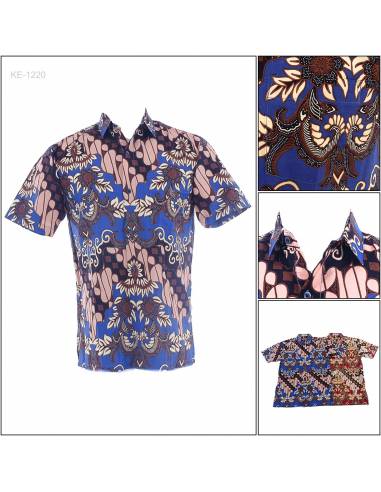 Kemeja Batik Cowok Regular Lengan Pendek Fever...