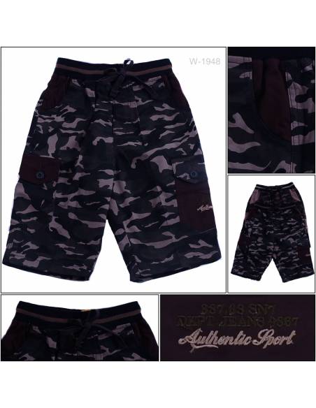 Celana Pendek Katun Anak Cowok Rib Kolor Benri 4-8