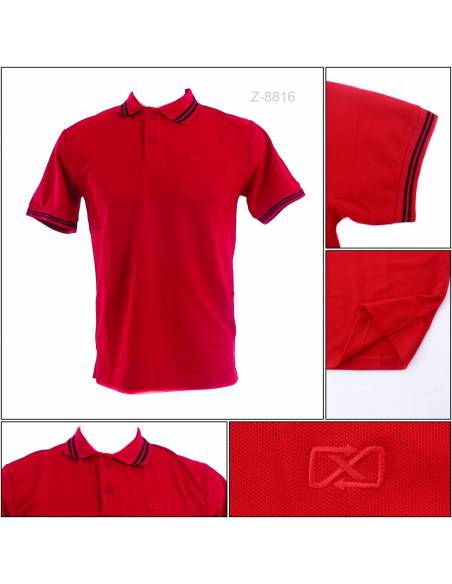 Kaos Kerah Cowok Lengan Pendek Maxmillian M-XL