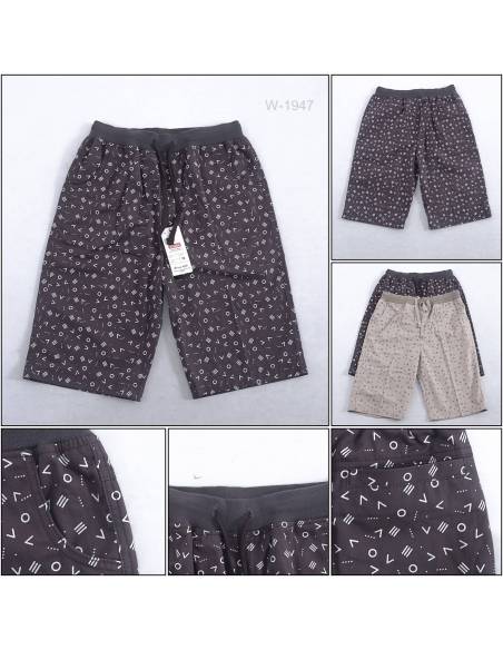 Celana Pendek Katun Anak Cowok Rib Kolor Benri 12-14