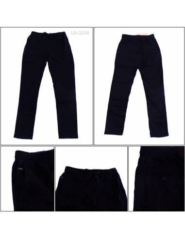 Celana Panjang Katun Slim Fit Cowok Rib Kolor...