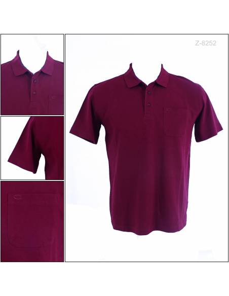 Kaos Kerah Cowok Polos Lengan Pendek Cardinal M-XL