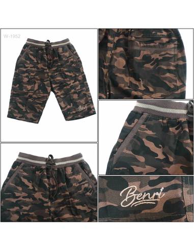 Celana Pendek Katun Anak Cowok Rib Kolor Benri...