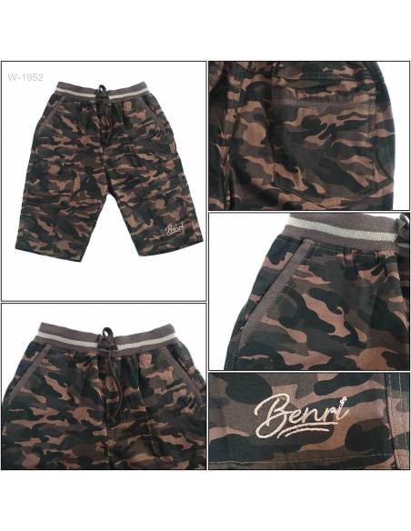 Celana Pendek Katun Anak Cowok Rib Kolor Benri 10-14