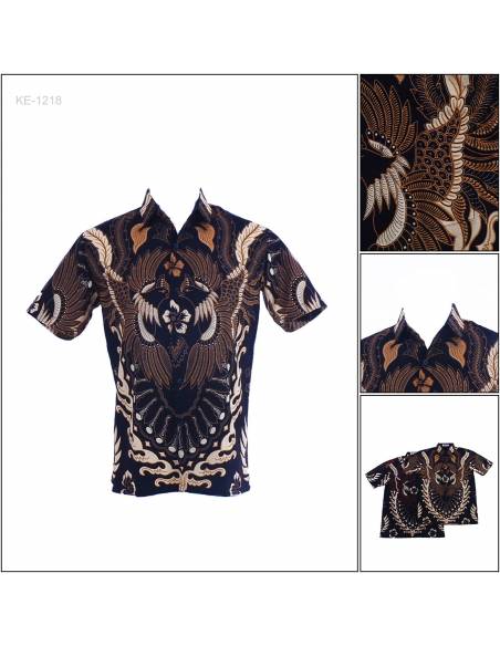 Kemeja Batik Cowok Regular Lengan Pendek Fever M-XL