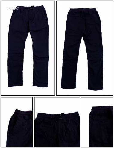 Celana Panjang Katun Reguler Cowok Rib Kolor...