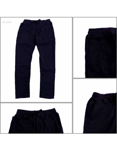 Celana Panjang Katun Reguler Cowok Rib Kolor...