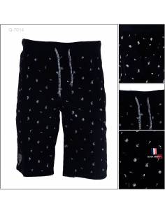 Celana Pendek Katun Cowok Motif Rib Kolor Seven Amor 35-40