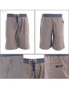 Celana Pendek Katun Cowok Polos Rib Kolor Moris 35-40