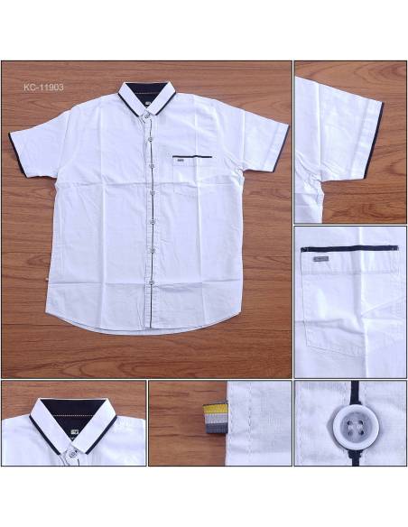 Kemeja Cowok Regular Lengan Pendek Top Ten M-XL