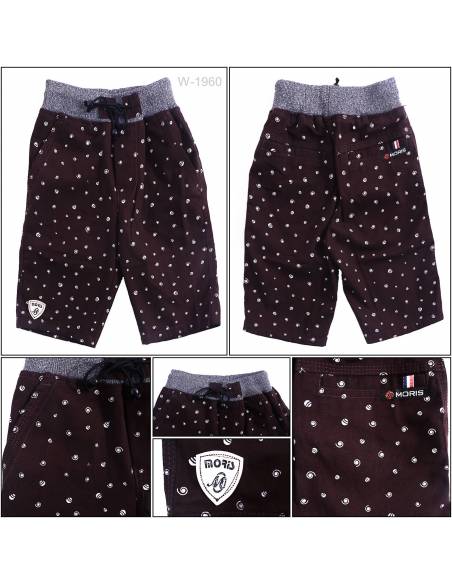 Celana Pendek Katun Anak Cowok Rib Kolor Moris 21-23