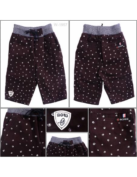 Celana Pendek Katun Anak Cowok Rib Kolor Moris 24-26