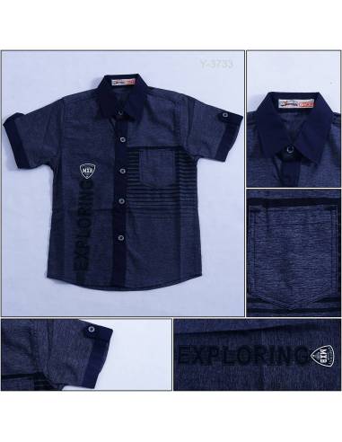 Kemeja Anak Cowok Lengan Pendek Maxmillian 7-9