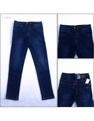 Celana Panjang Jeans Slim Fit Cowok Stretch...