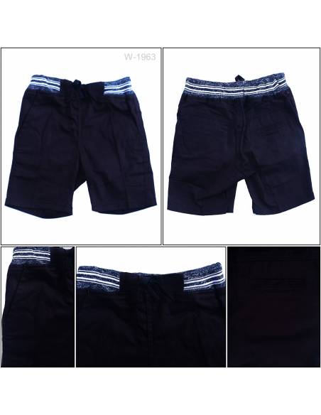 Celana Pendek Katun Anak Cowok Rib Kolor Maxmillian 8-12