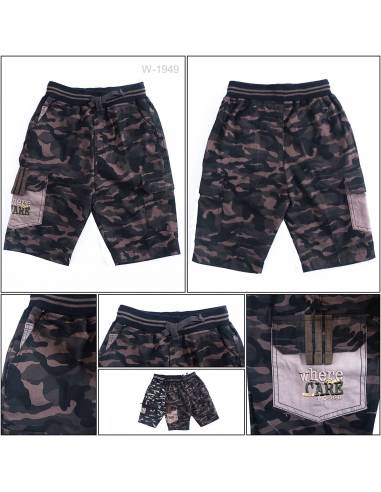 Celana Pendek Katun Anak Cowok Rib Kolor Benri 4-8