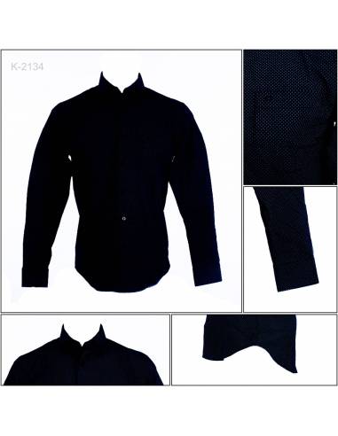 Kemeja Formal Cowok Slim Fit Lengan Panjang...