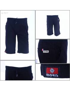 Celana Pendek Katun Cowok Polos Rib Kolor Moris 29-34