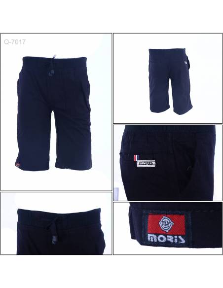 Celana Pendek Katun Cowok Polos Rib Kolor Moris 29-34