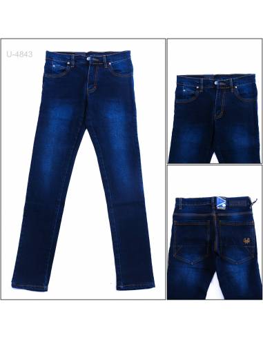 Celana Panjang Jeans Slim Fit Cowok Stretch...