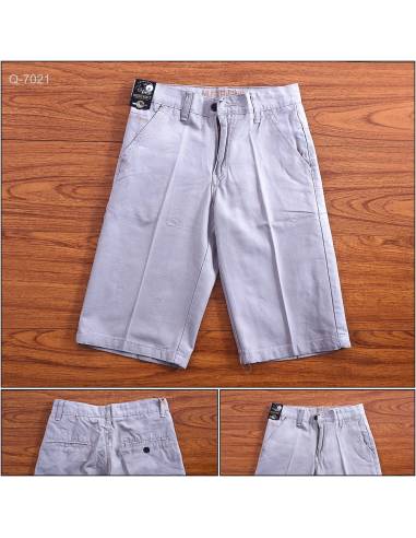 Celana Pendek Katun Cowok Slim Fit Polos...