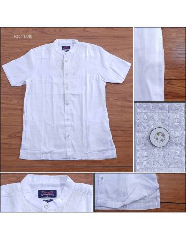 Kemeja Muslim Cowok Lengan Pendek Azzalea M-XXL