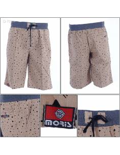 Celana Pendek Katun Cowok Motif Rib Kolor Moris 29-34